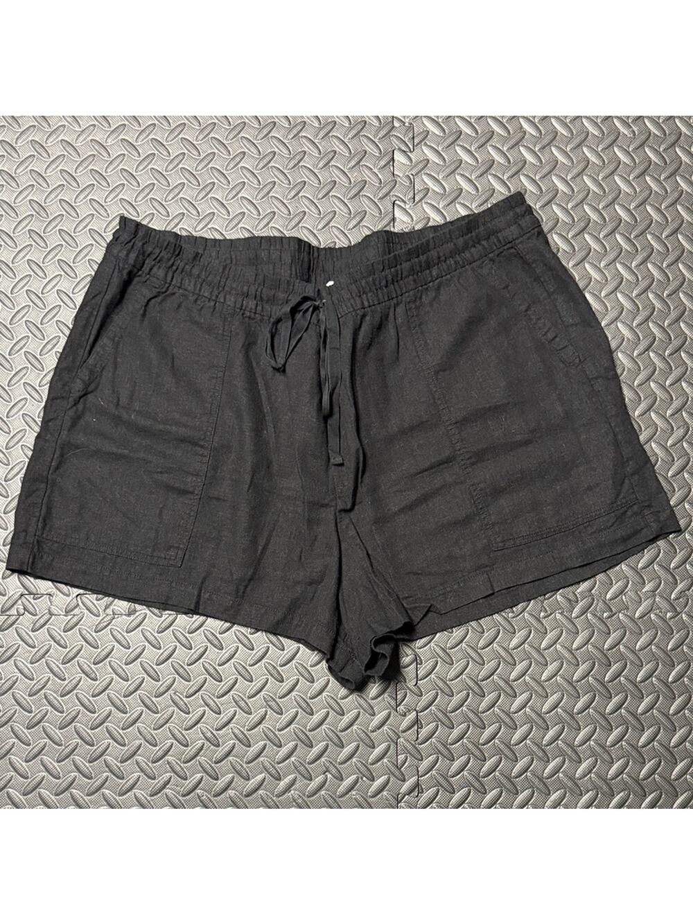 Women's Gap Linen Black Shorts Size XXL